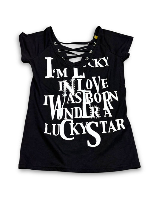 2000‘s L.A. Glitter Shirt Women‘s Top (M)