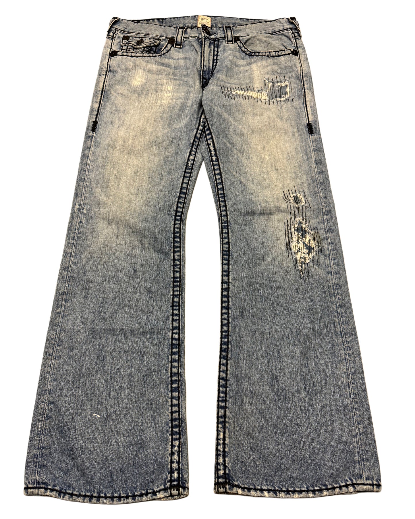 2000‘s True Religion Baggy Bootcut Jeans made in U.S.A. *selten 36x33