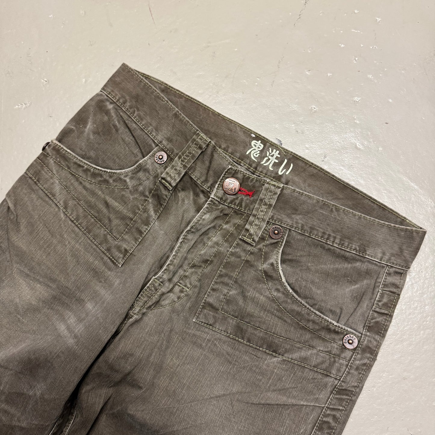 2000‘s Oniarai Japanese Baggy/Straight Jeans *rare 30x32