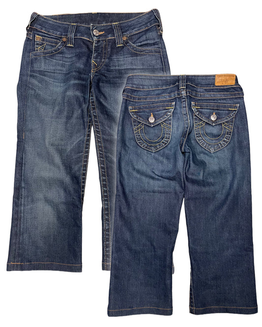 Y2K True Religion 3/4 Jeans women's (S)