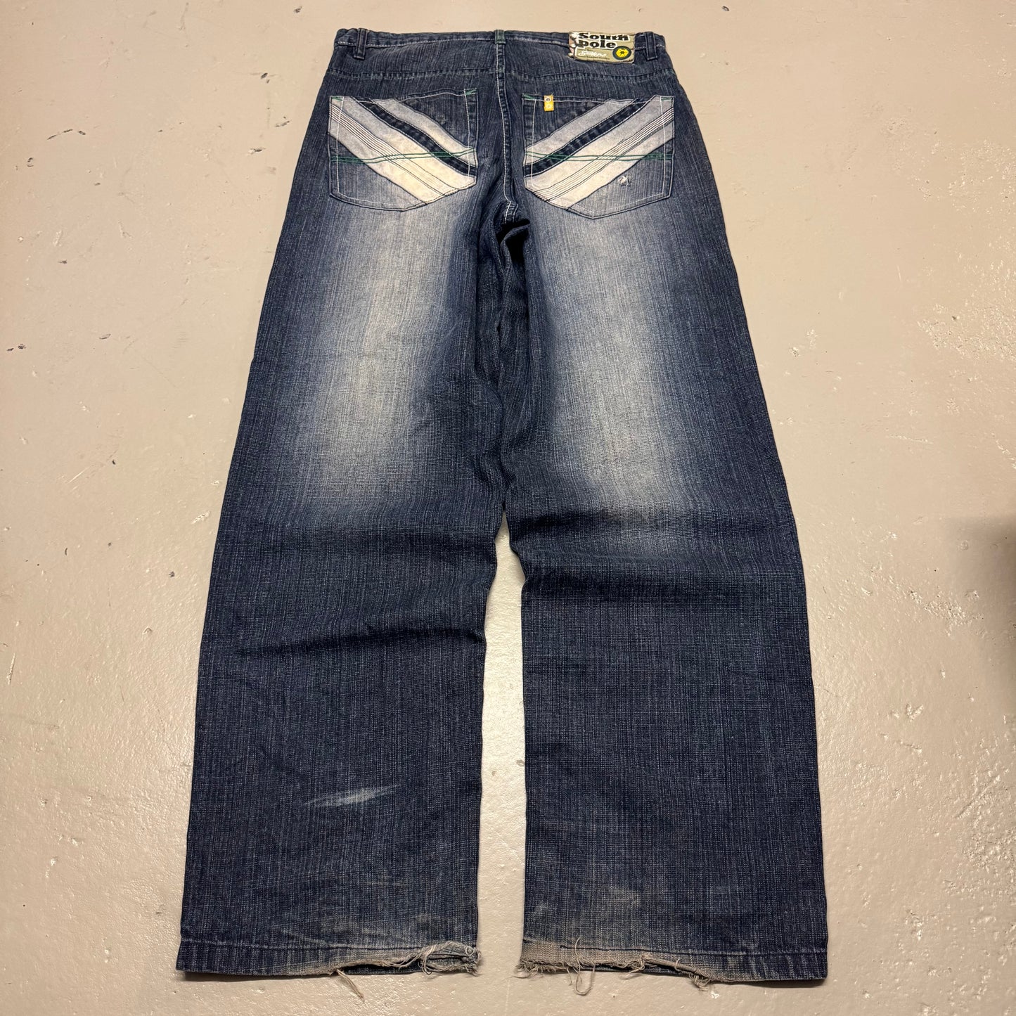 2000‘s Southpole Hip Hop Baggy Jeans *rare 34x34