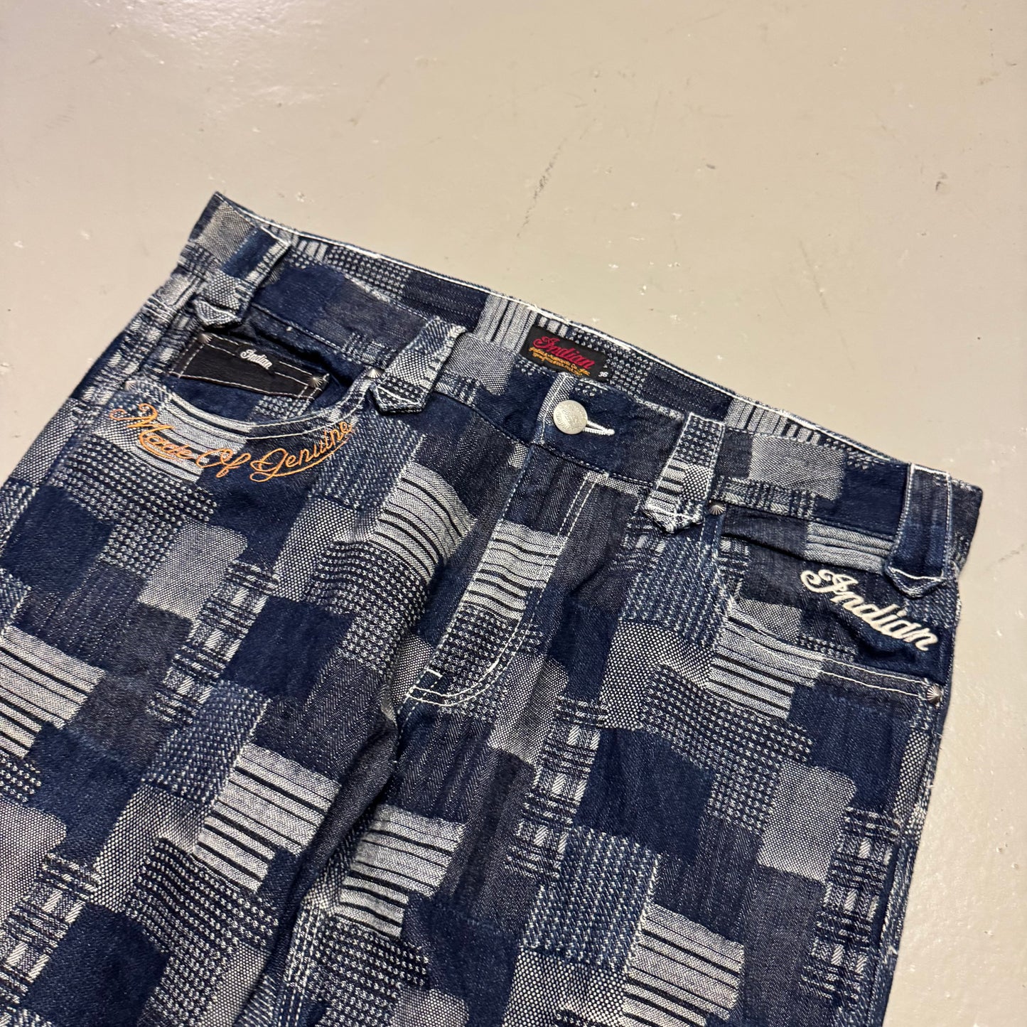 2000‘s Indian Motorcycle Baggy Jeans *very rare 36x34