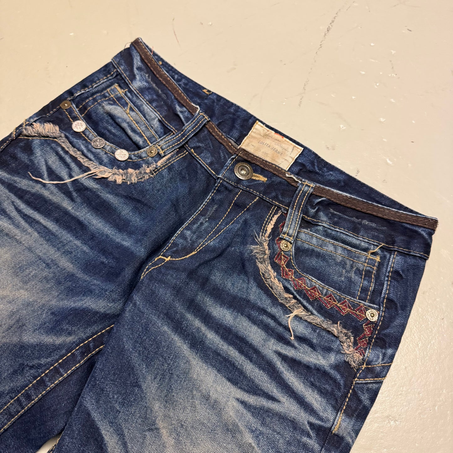 2000‘s Lolita Korean Vintage Baggy Jeans *sehr selten 30x30