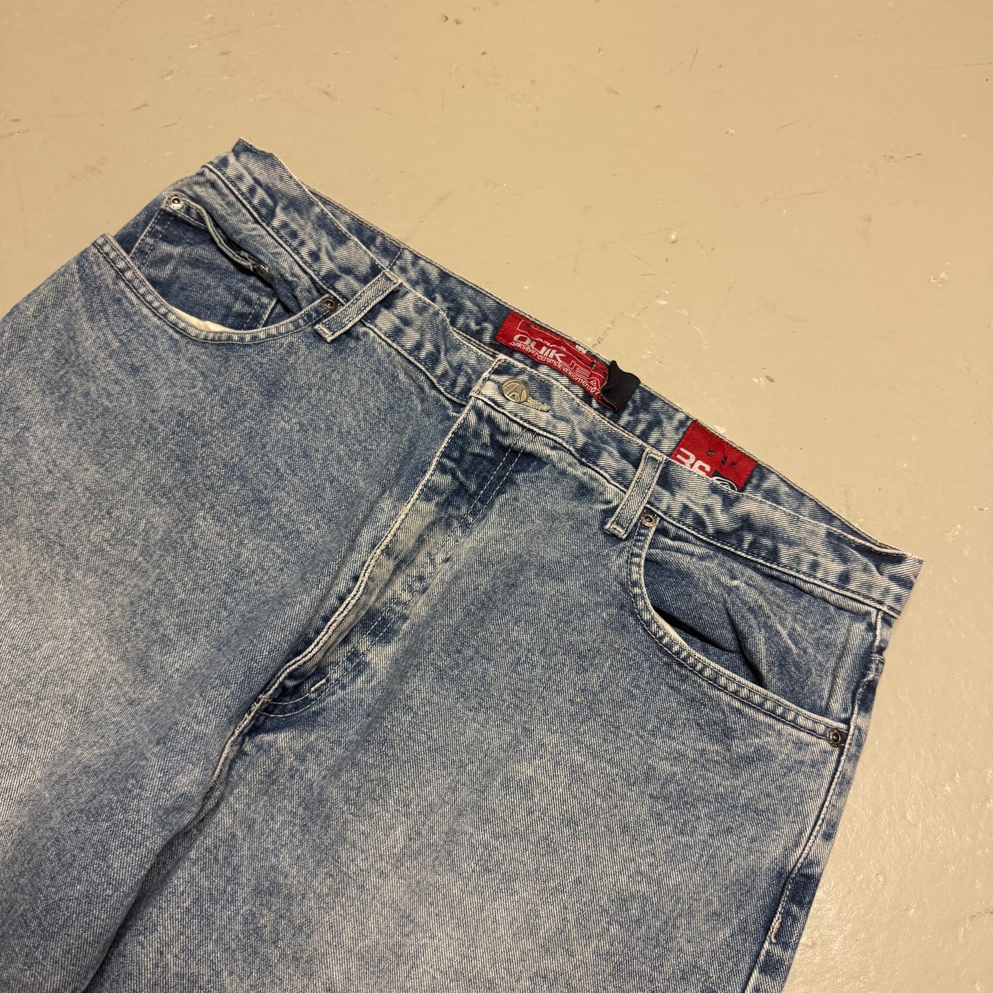 2000‘s Quiksilver Heavy Denim Baggy Jeans Vintage/Y2K *very rare 36x34