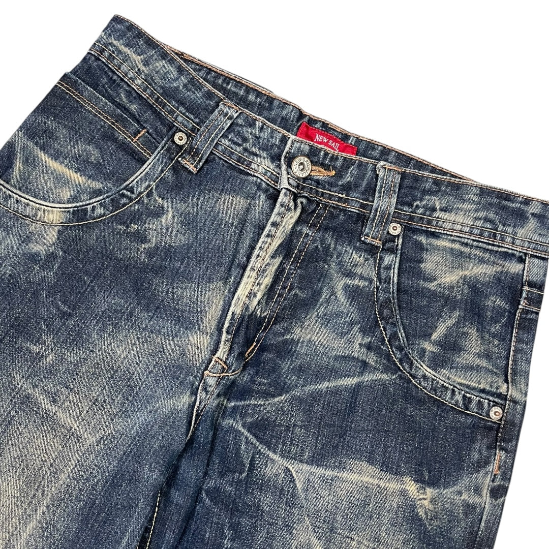 2000‘s New Sail Japanese Baggy/Straight Jeans *very rare 29x32