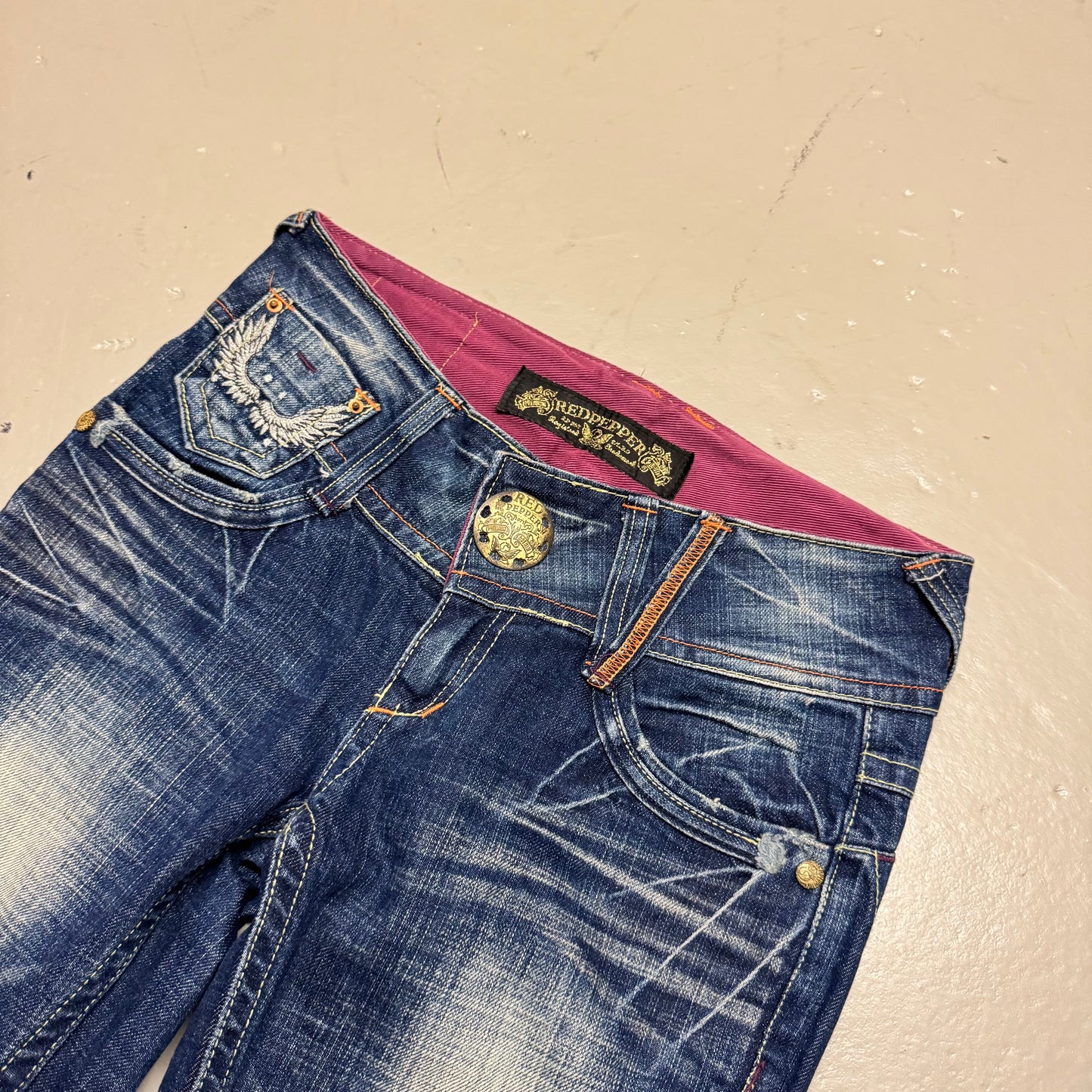 2000‘s Red Pepper Japanese Flared/Low Waist Jeans Women‘s *extrem selten (S)