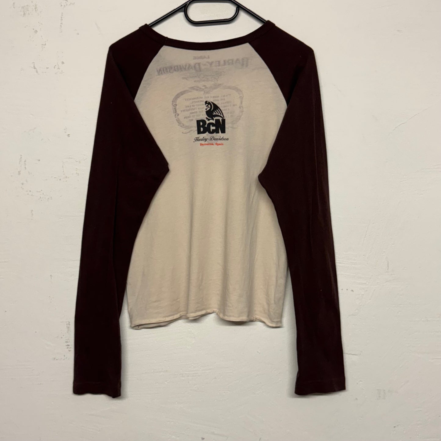 2000‘s Harley Davidson Barcelona Slim/Cropped Longsleeve *rare (M)