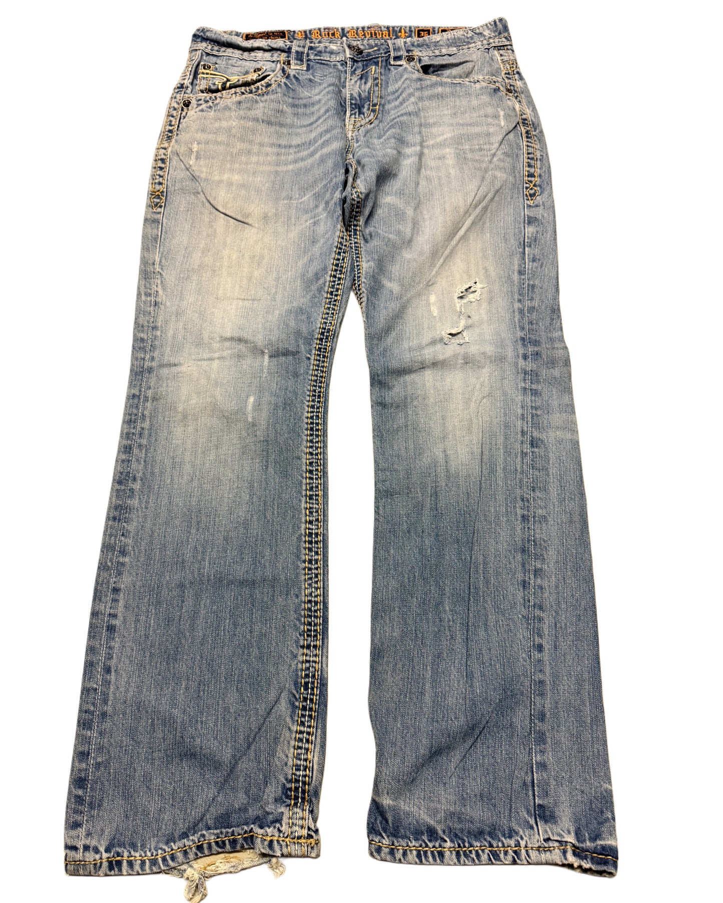 2000‘s Rock Revival Distressed Baggy Jeans *selten 36x32