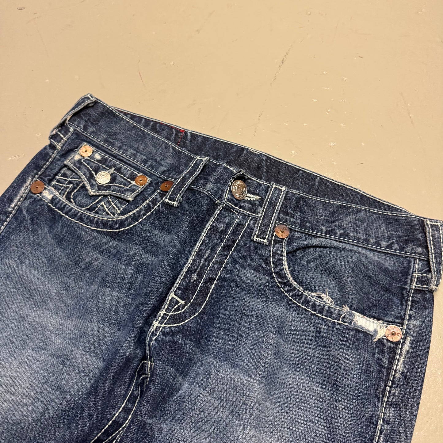 2000‘s True Religion Baggy Bootcut Jeans *rare 36x30