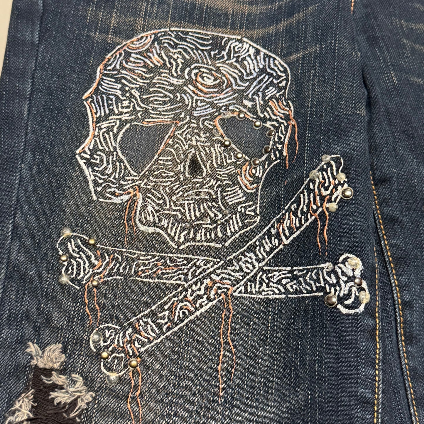 2000‘s Stockton Japanese Archive Baggy Jeans *very rare 28x34