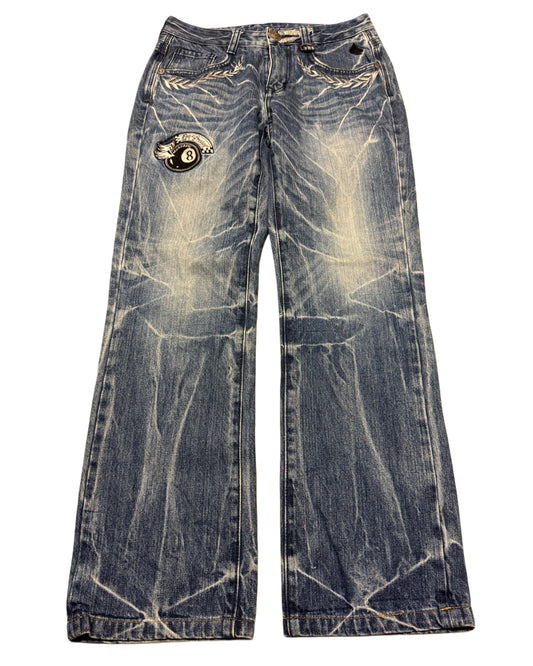 2000's Big Train Japanese Baggy/Straight Jeans *rare 29x30