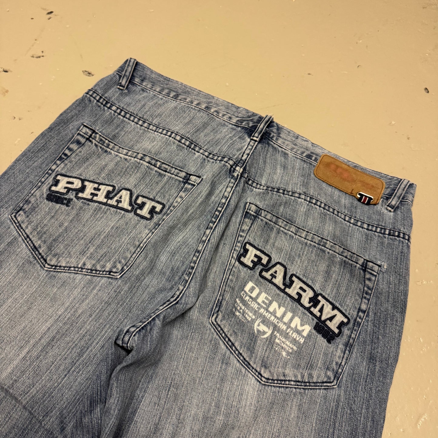 2000‘s Phat Farm Hip Hop Baggy Jeans *rare 36x30