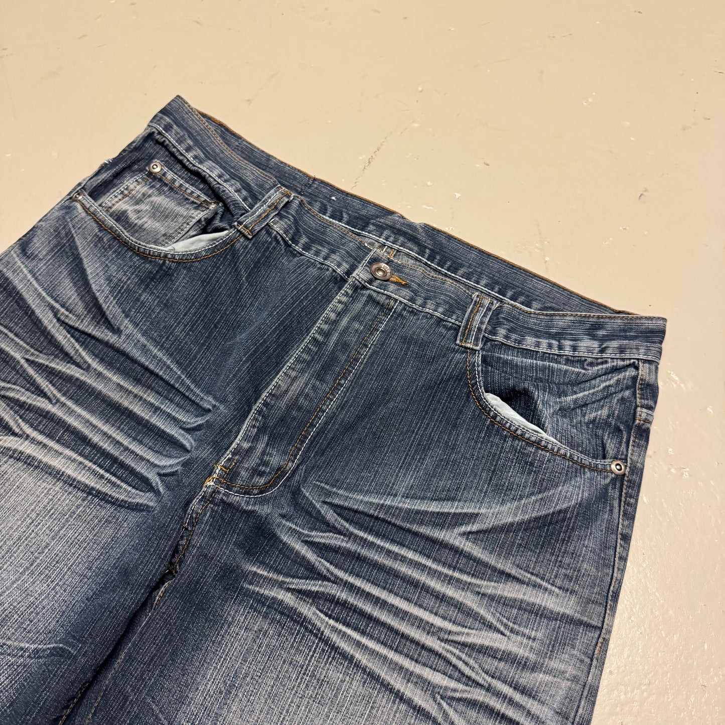 2000‘s Pien Fu Hip Hop Baggy Jeans Vintage/Y2K *very rare 38x34
