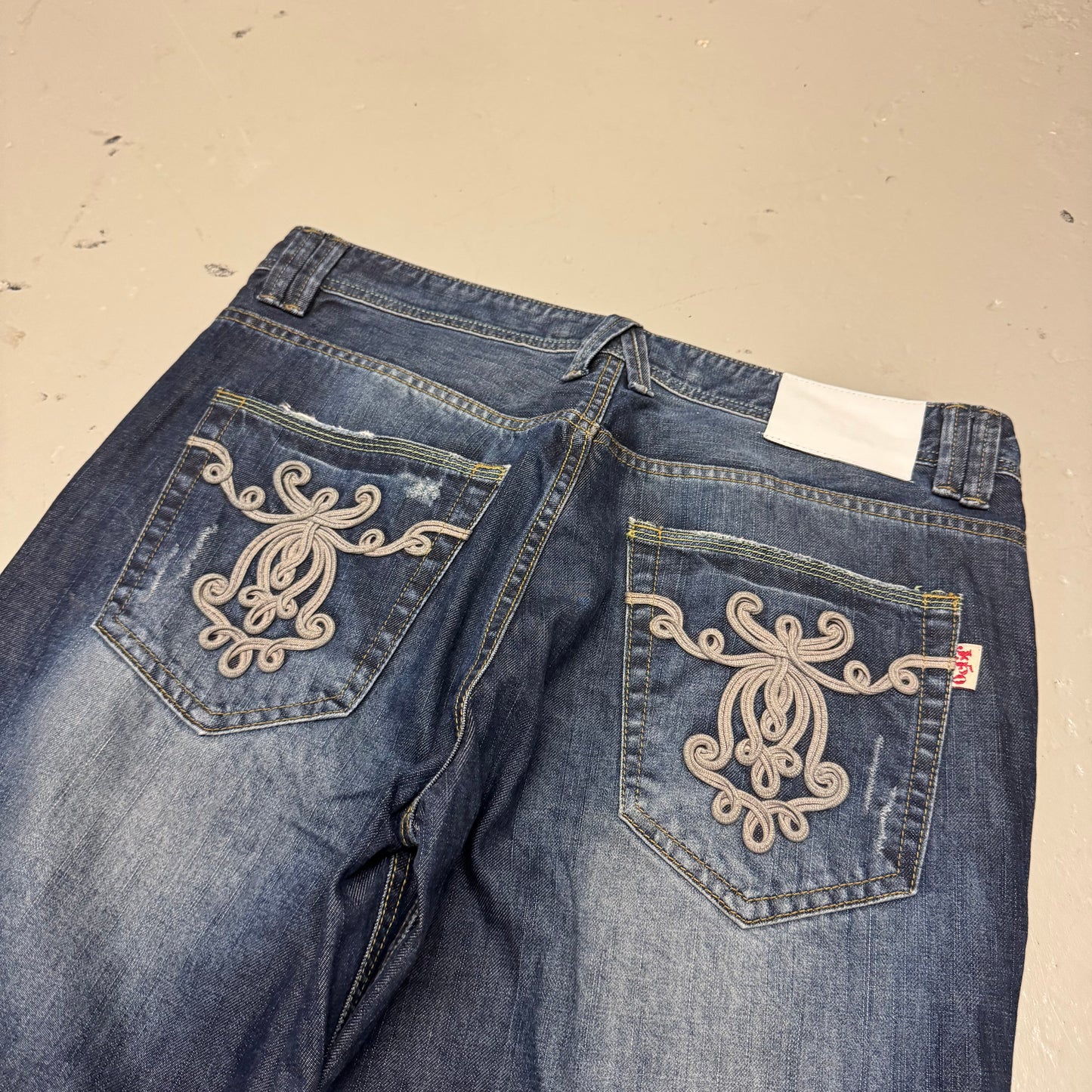 2000‘s Nippon J950 Japanese Archive Baggy Jeans *rare 34x34