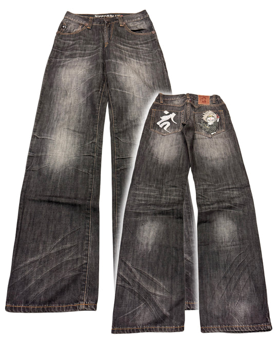 2000's Jizo Japanese Archive Baggy Jeans *very rare 26x32