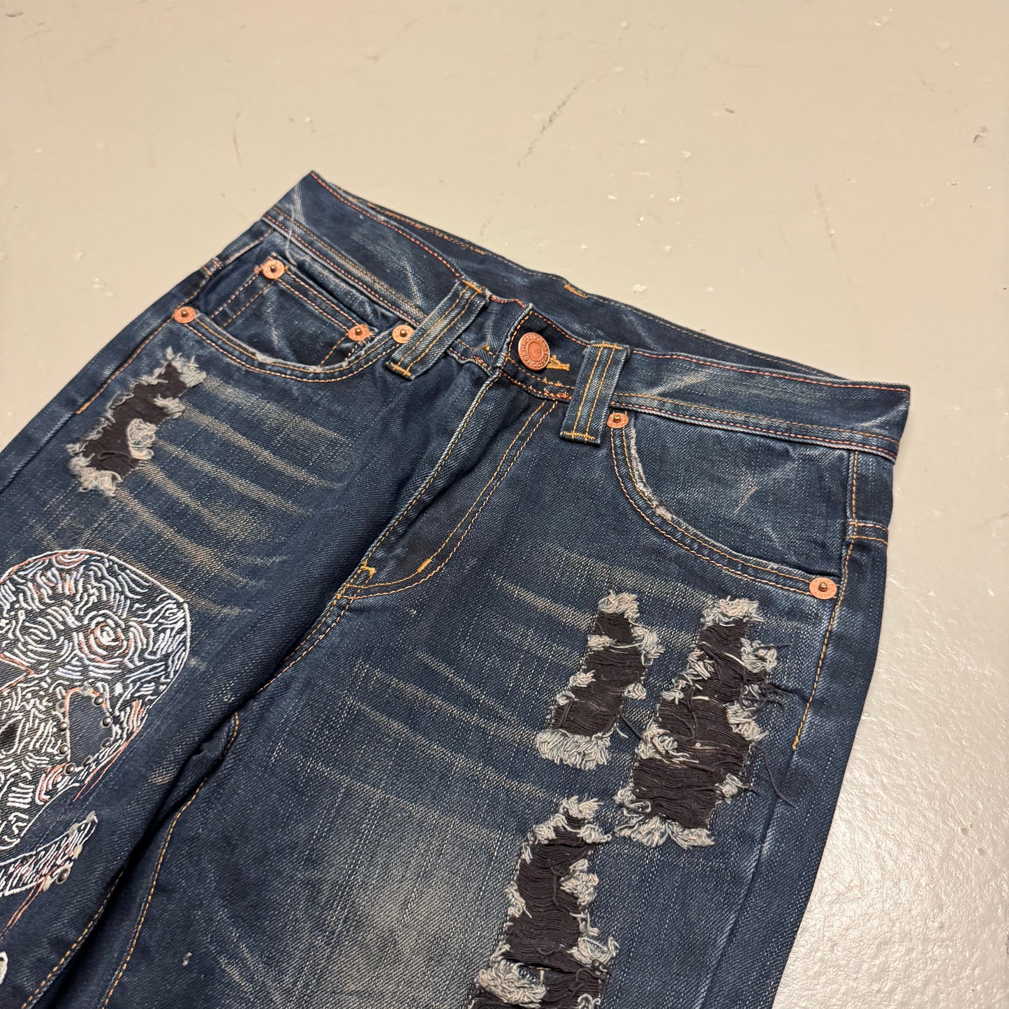 2000‘s Stockton Japanese Archive Baggy Jeans *very rare 28x34