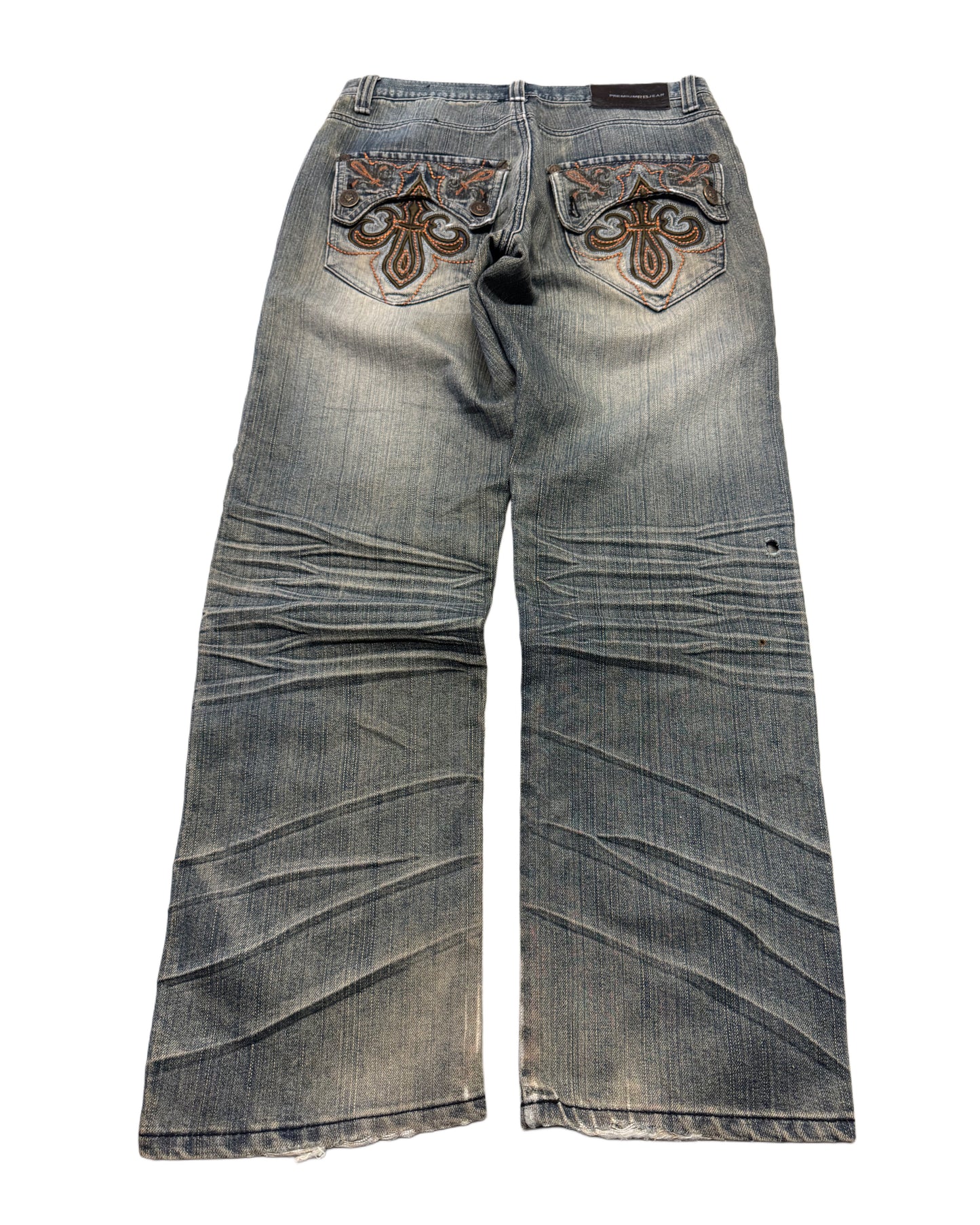 2000‘s Raw Blue Hip Hop Baggy Jeans *very rare 30x30
