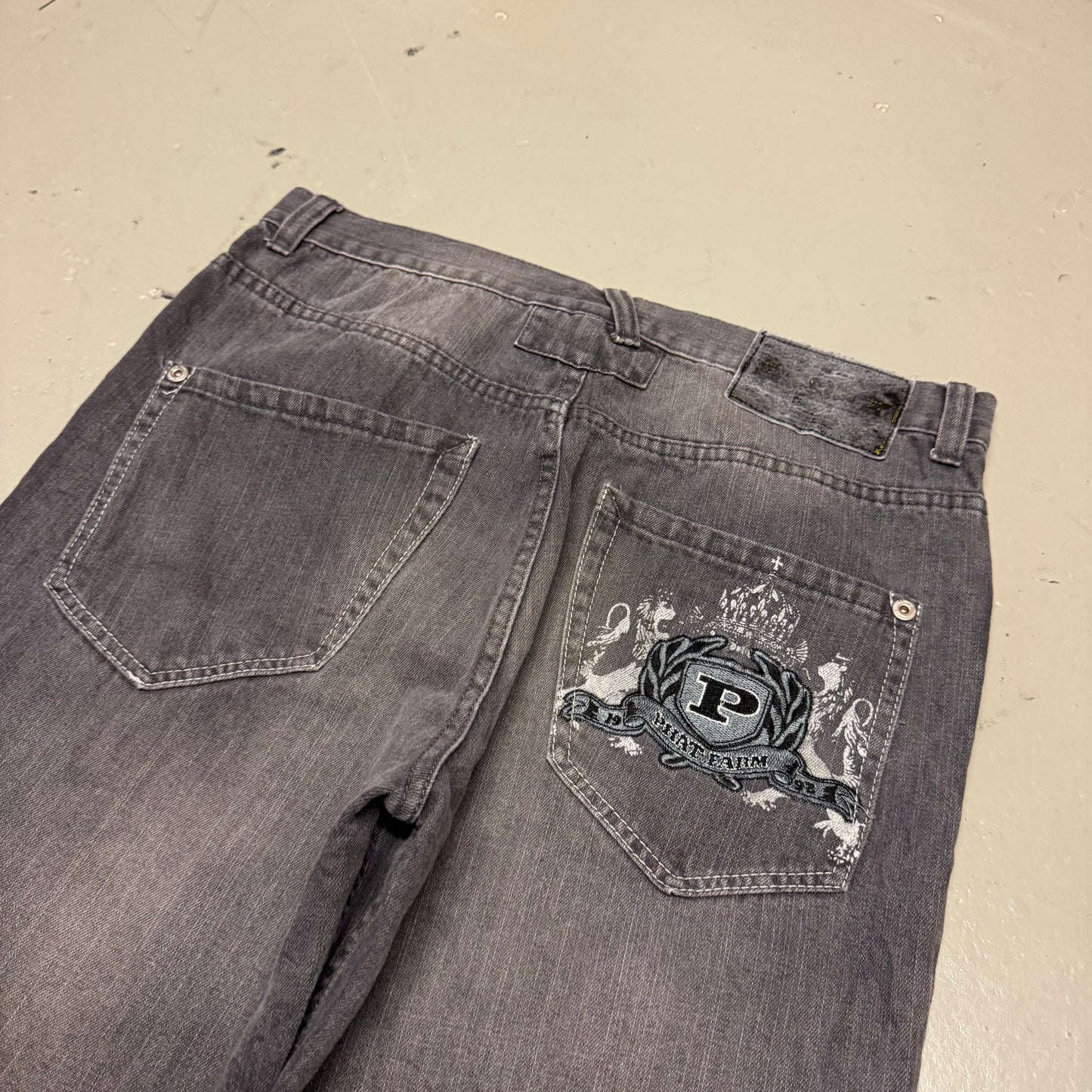 2000‘s Phat Farm Hip Hop Baggy Jeans *rare 36x34