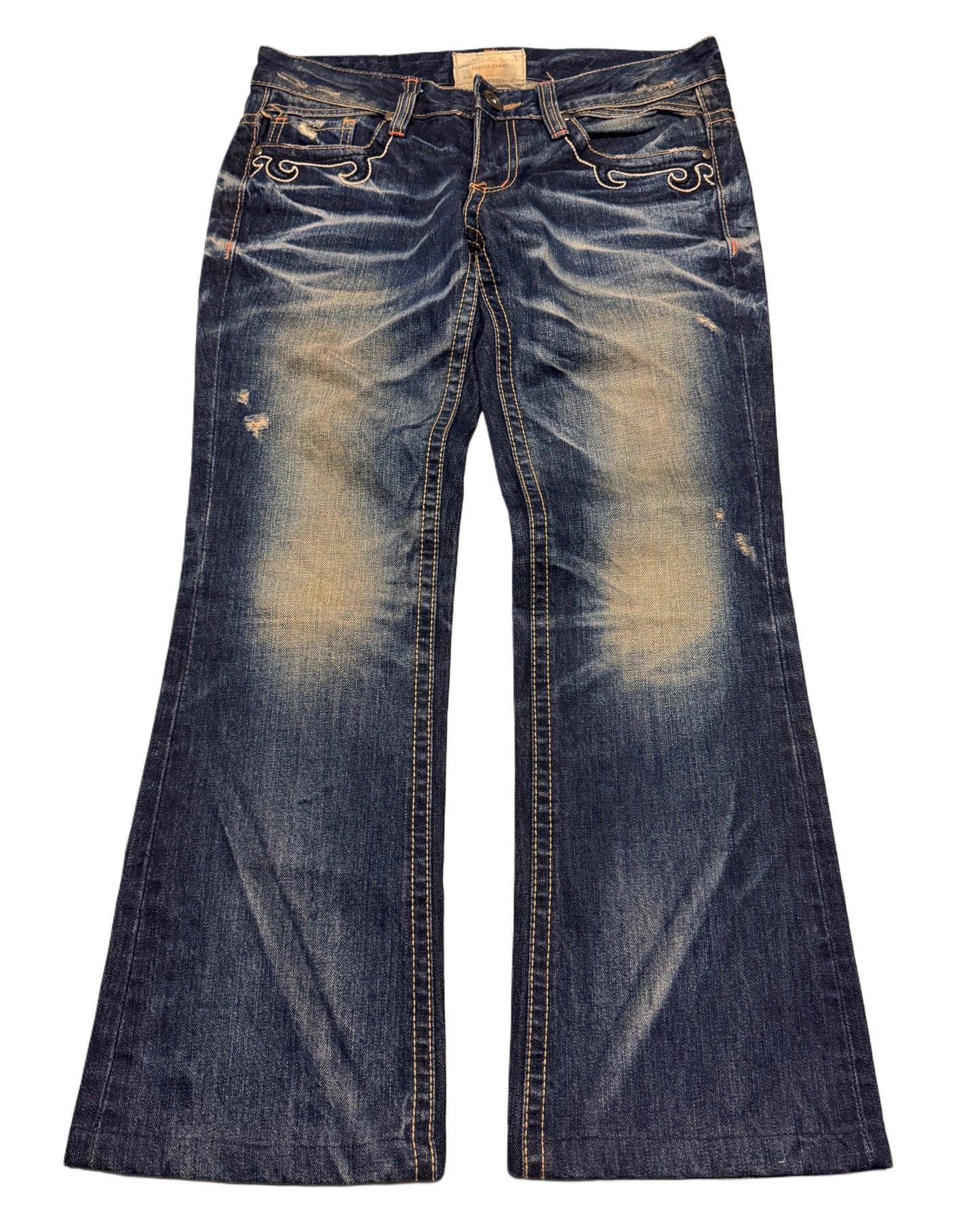 2000‘s Lolita by Concert Club Japanese Flared Jeans Women‘s *sehr selten 30x28