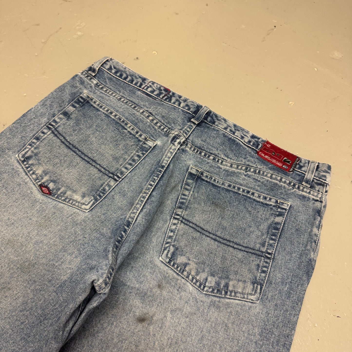 2000‘s Quiksilver Heavy Denim Baggy Jeans Vintage/Y2K *very rare 36x34