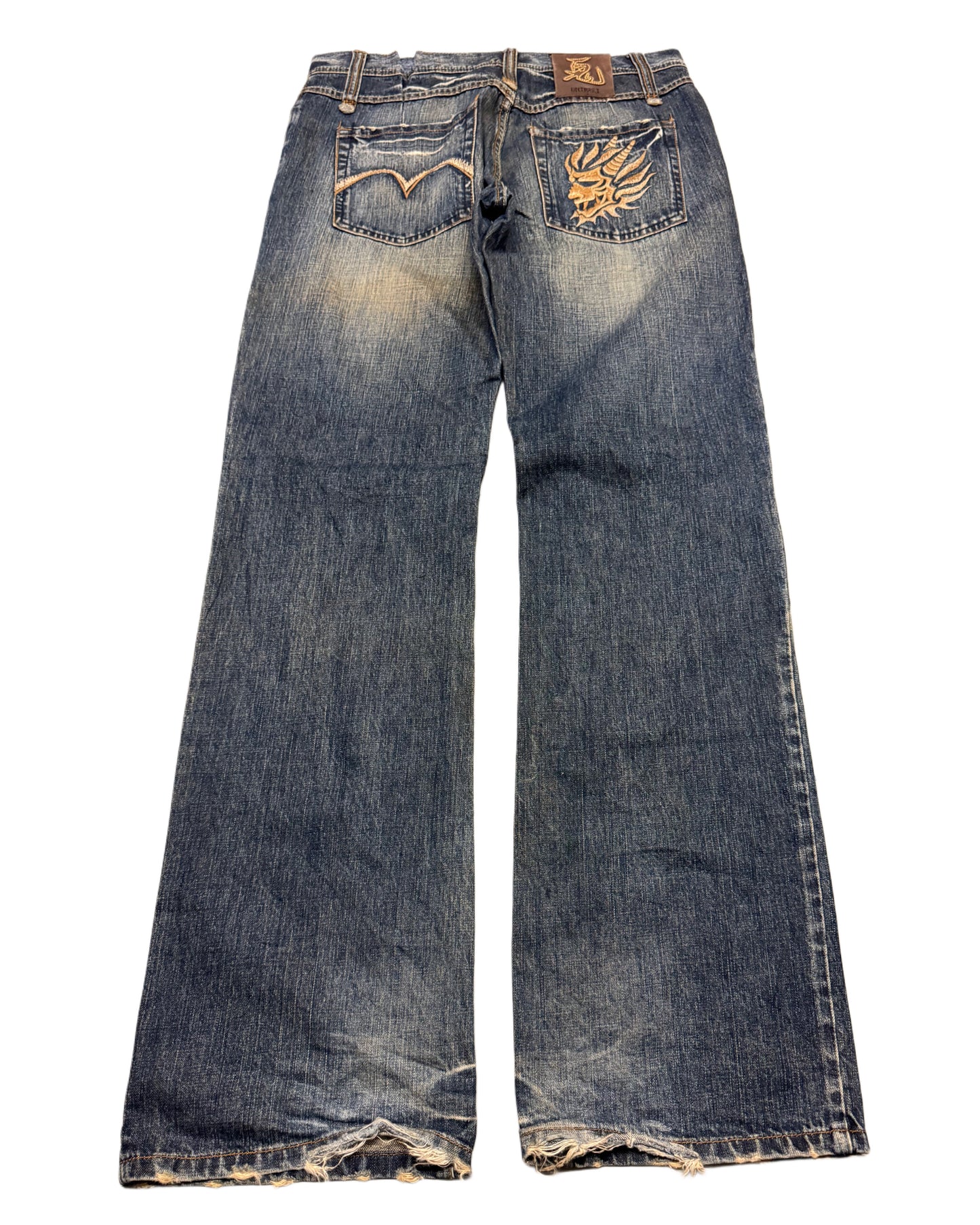 2000‘s Oniarai Japanese Archive Baggy Jeans *very rare 34x34