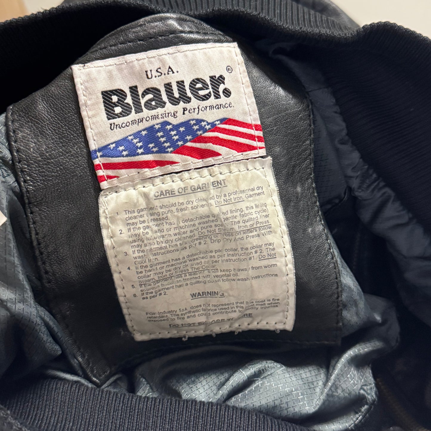1990‘s Blauer U.S.A. Leather Jacket *very rare (L)