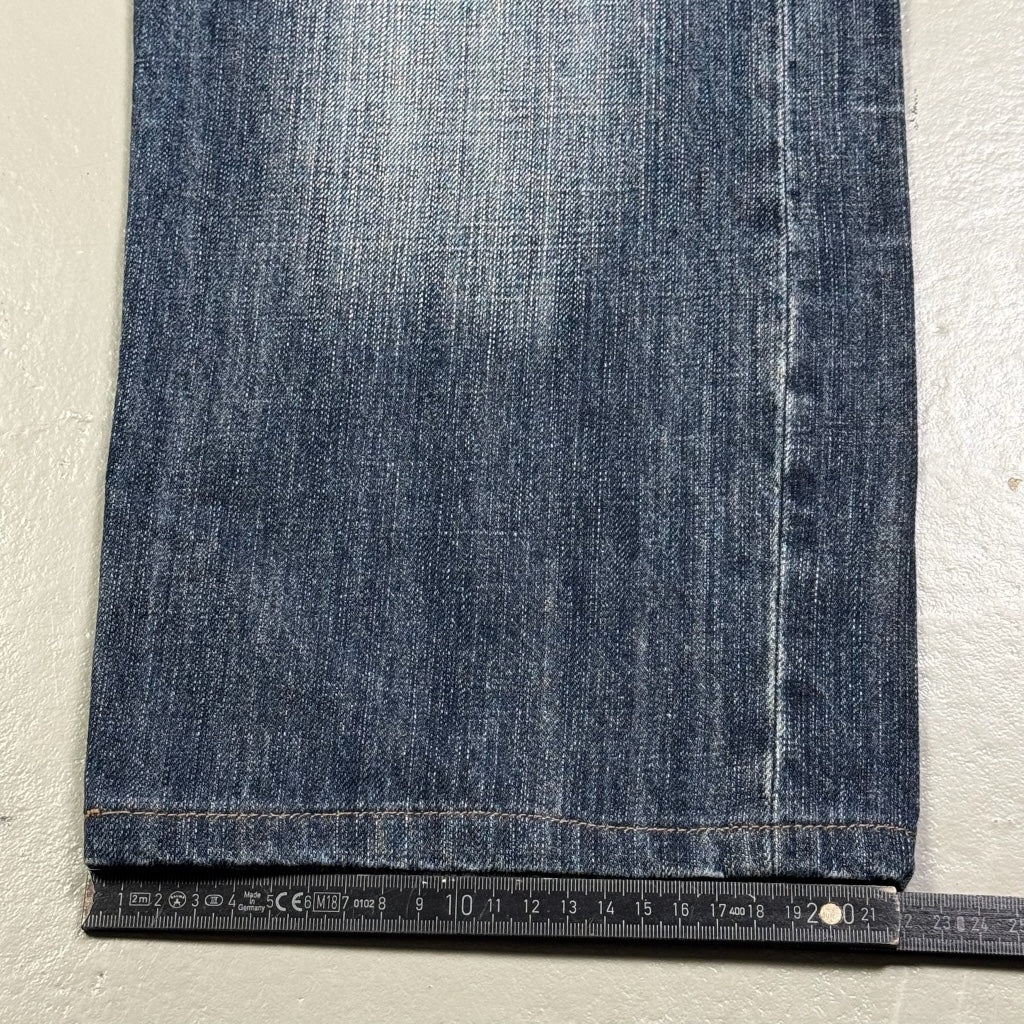 2000’s Japanese Koi Baggy Jeans *very rare 36x28