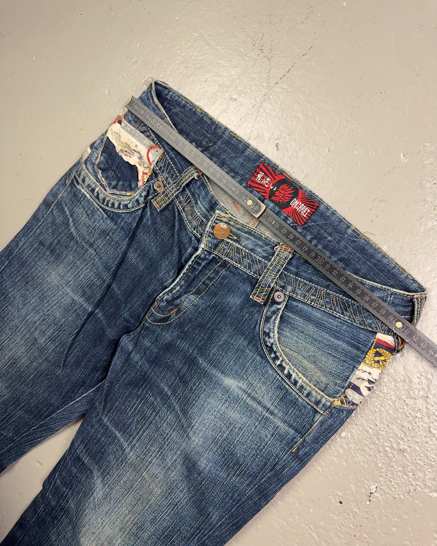 2000's Oniarai Japanese Archive Straight Jeans *very rare 30x30 (M)