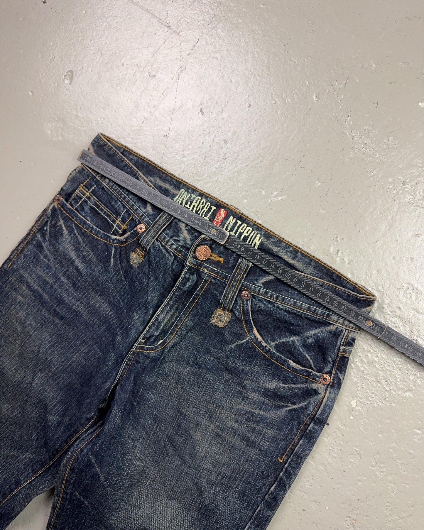 2000's Oniarai Japanese Straight Jeans *rare 30x34 (M)