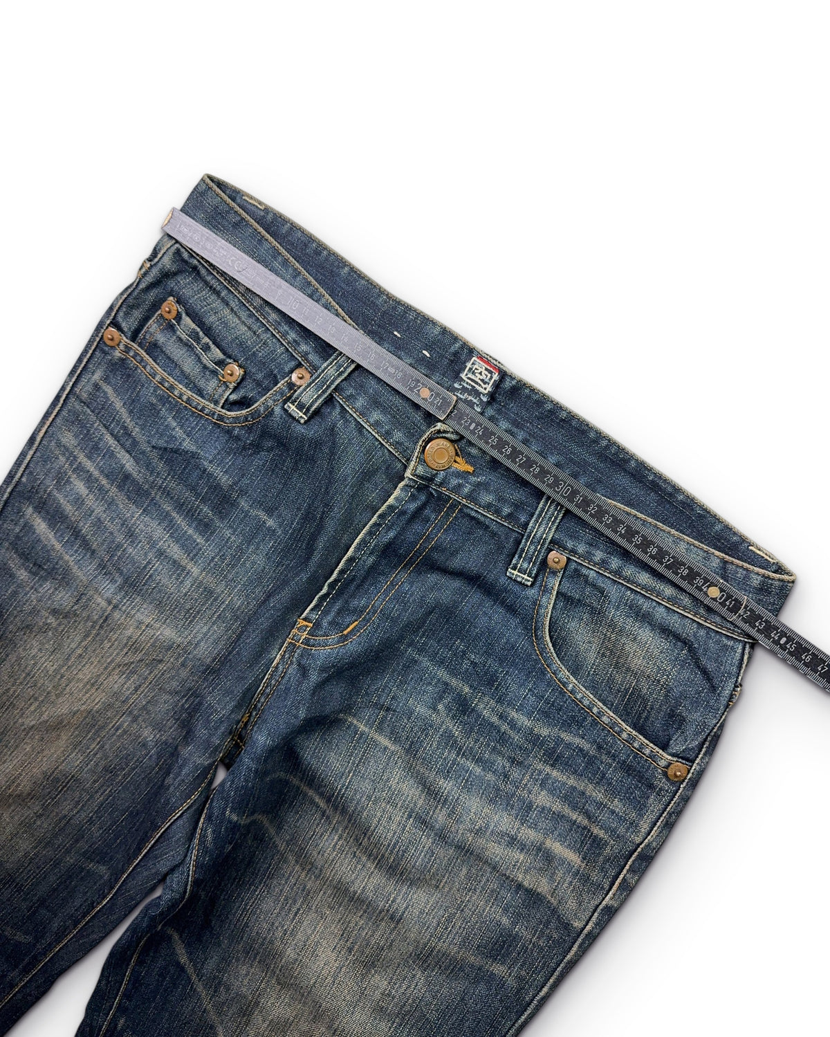 2000's Blue Way Japanese Straight/Bootcut Jeans *rare 32x34 (M)