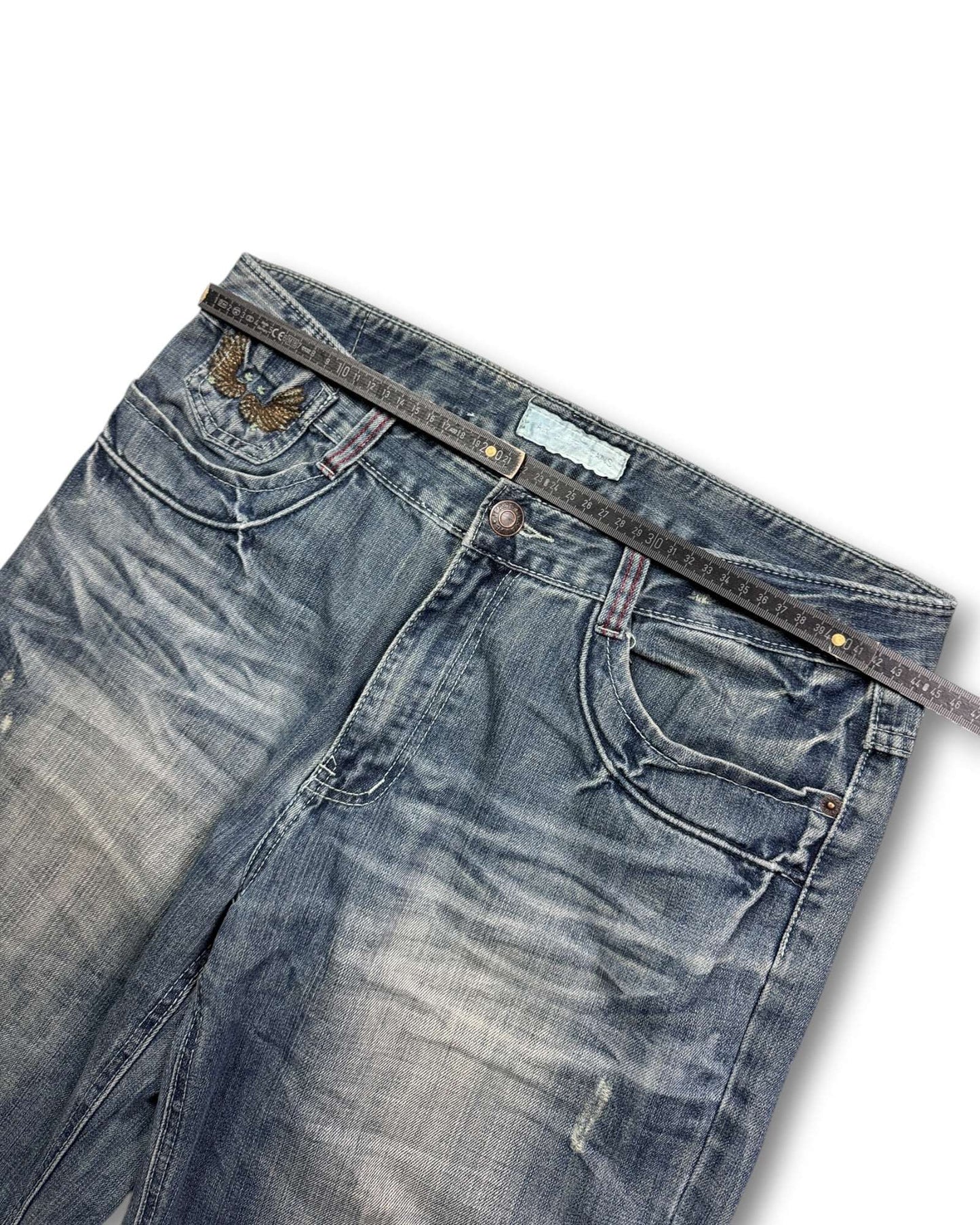 2000's Air Blue Baggy Japanese Jeans *very rare 34x28 (L)