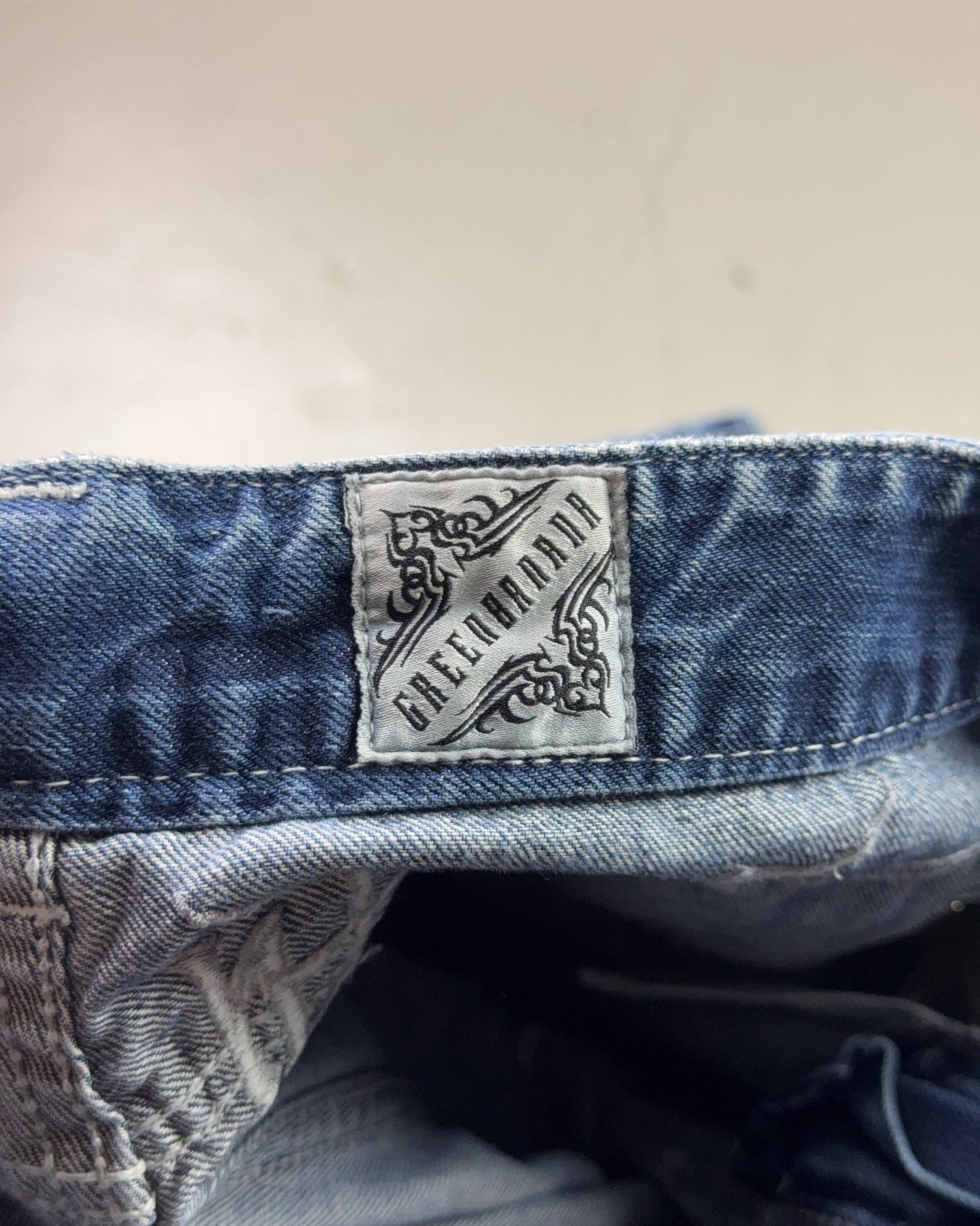 2000's Green Horse Japanese Slim/Straight Jeans *rare 33x30 (M)