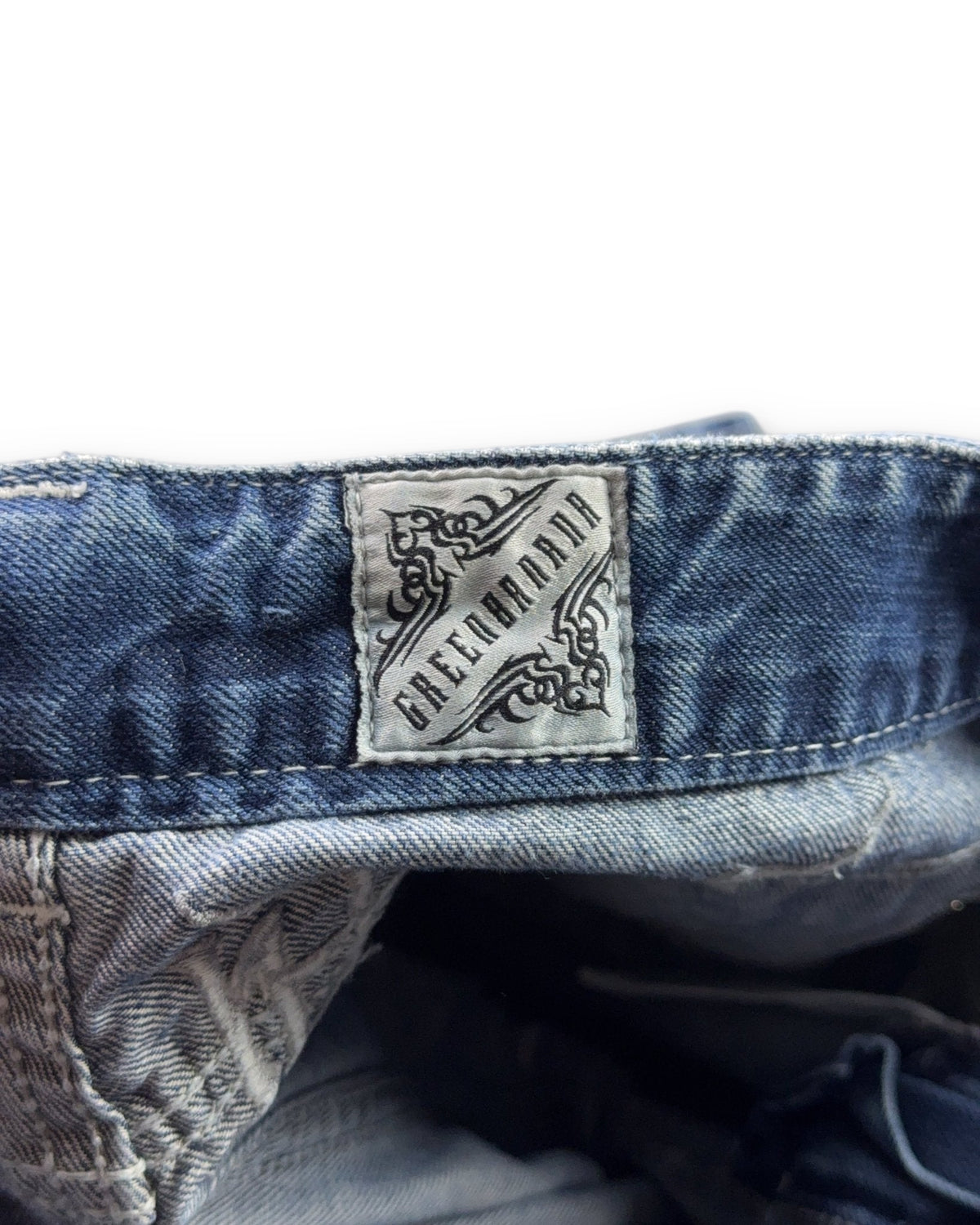 2000's Green Horse Japanese Slim/Straight Jeans *rare 33x30 (M)