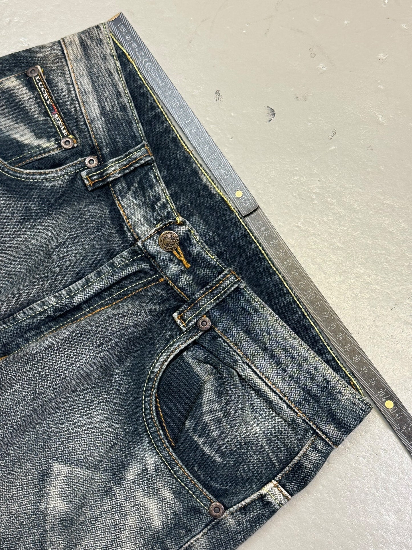 2000's Lucky Star Straight/Baggy Jeans *very rare 30x30 (M)