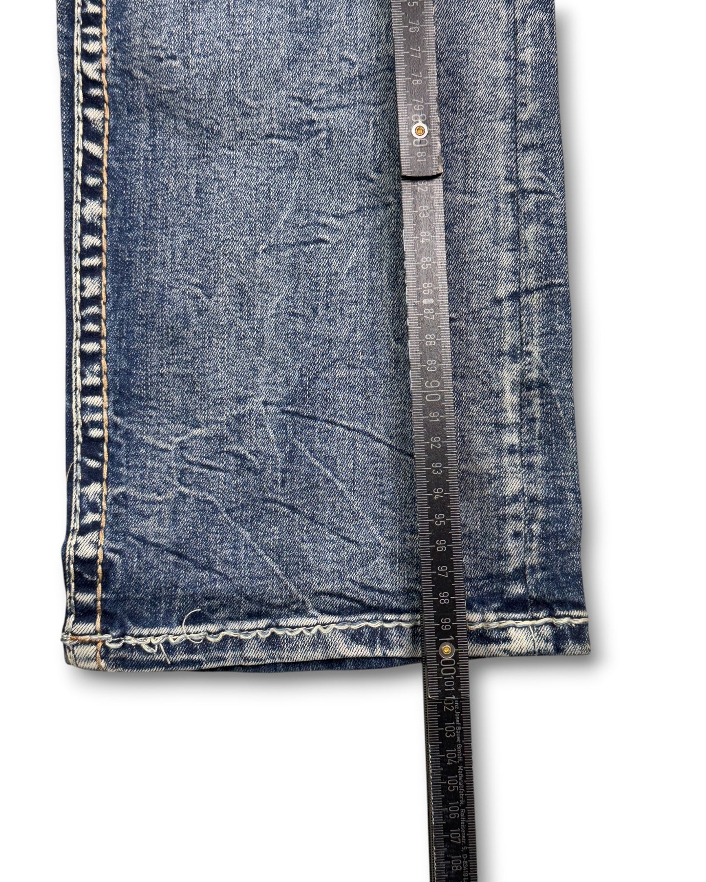 2000's Western Blue Straight Jeans *rare 32x30 (M)