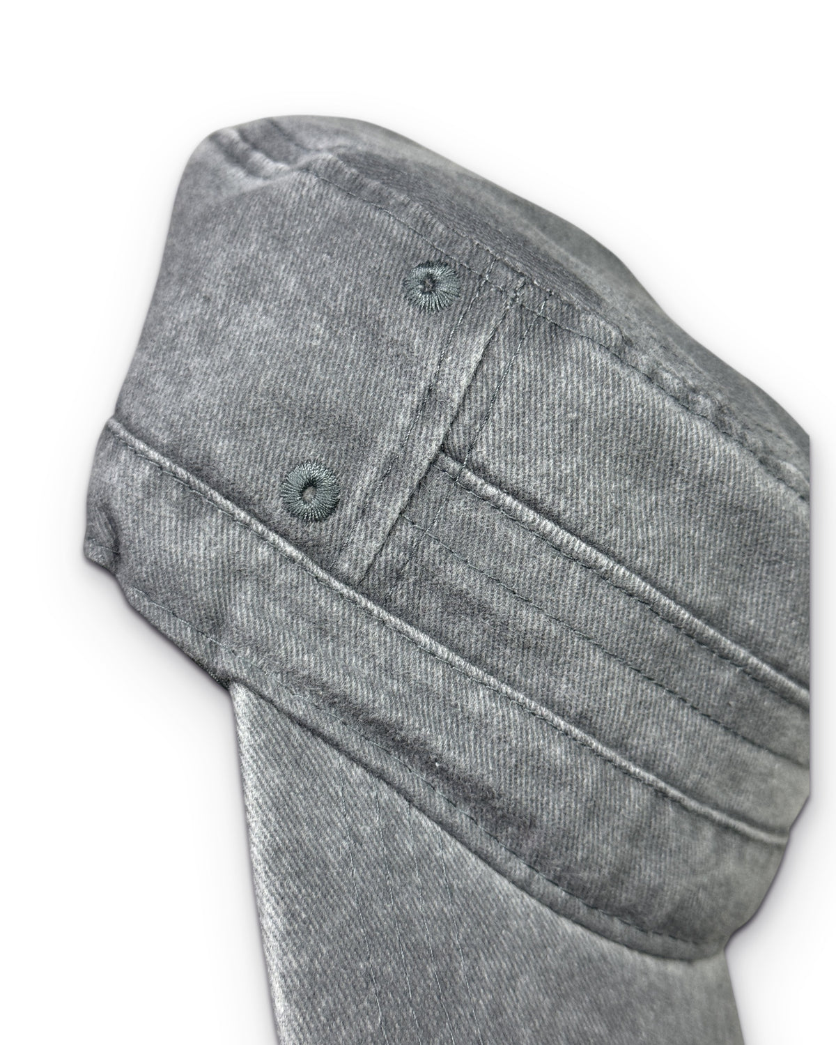 Faded Grey Military Cap - Lennys Vintage