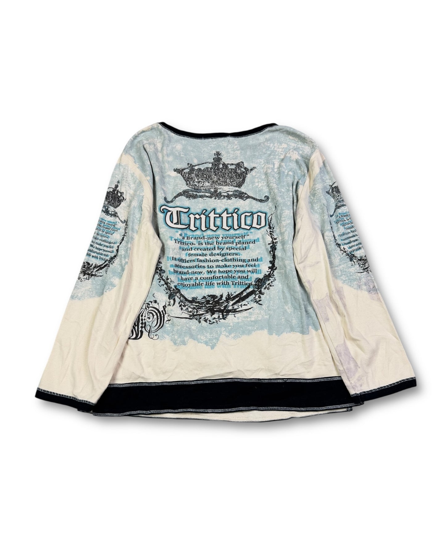 2000's Tritico Short Sleeved Longsleeve Women's *rare (L)