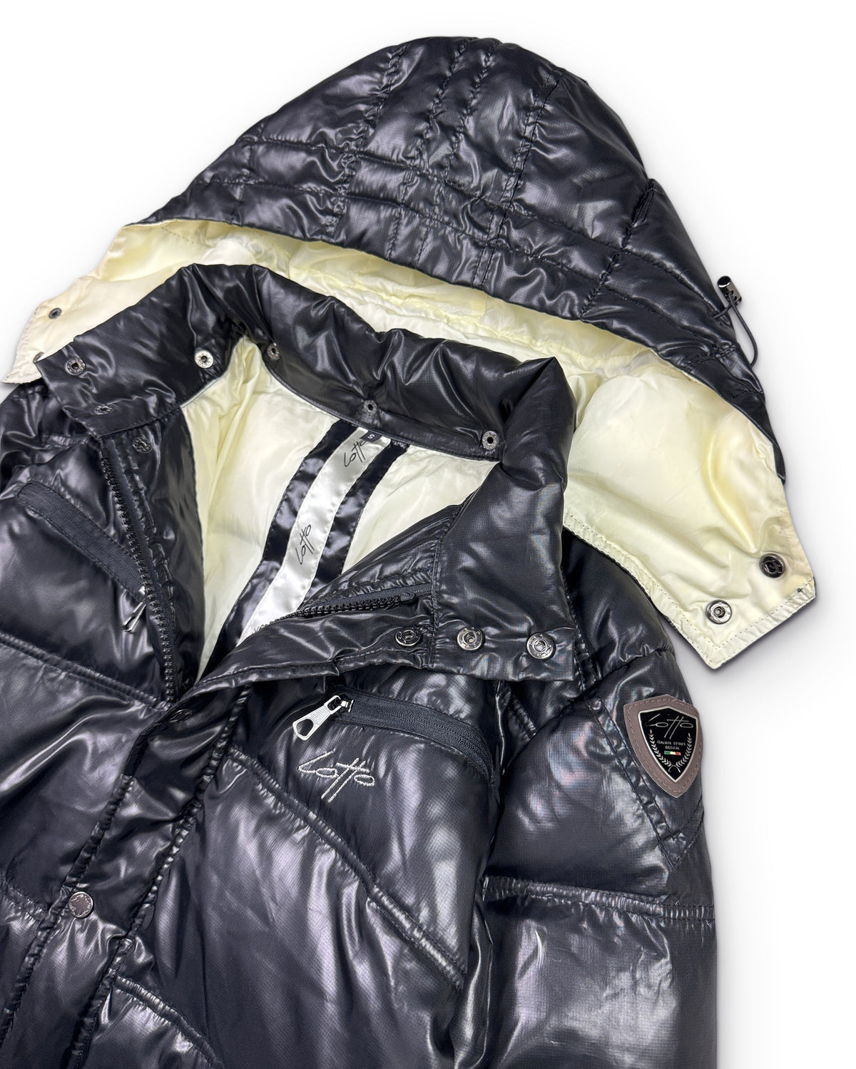2000's Lotto Glossy Puffer Jacket (M) - Lennys Vintage