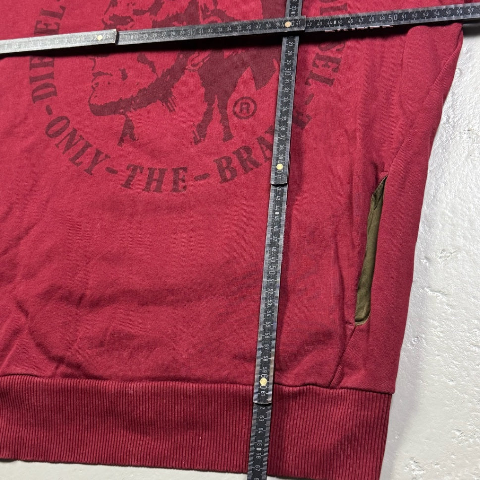 2000's Diesel Red Hoodie *rare (L)