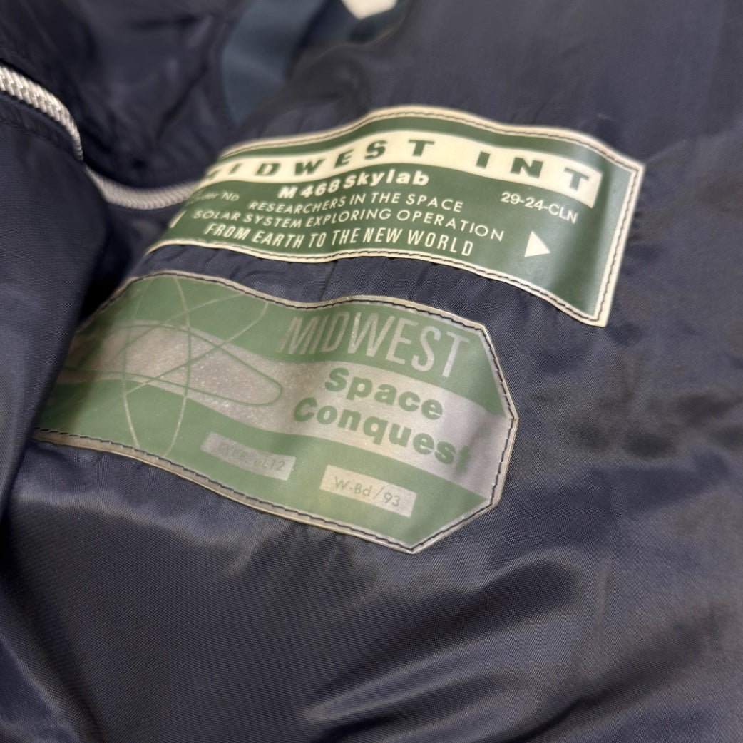 1990's Midwest Int. Reversible 2in1 Navy Jacket *very rare (L)