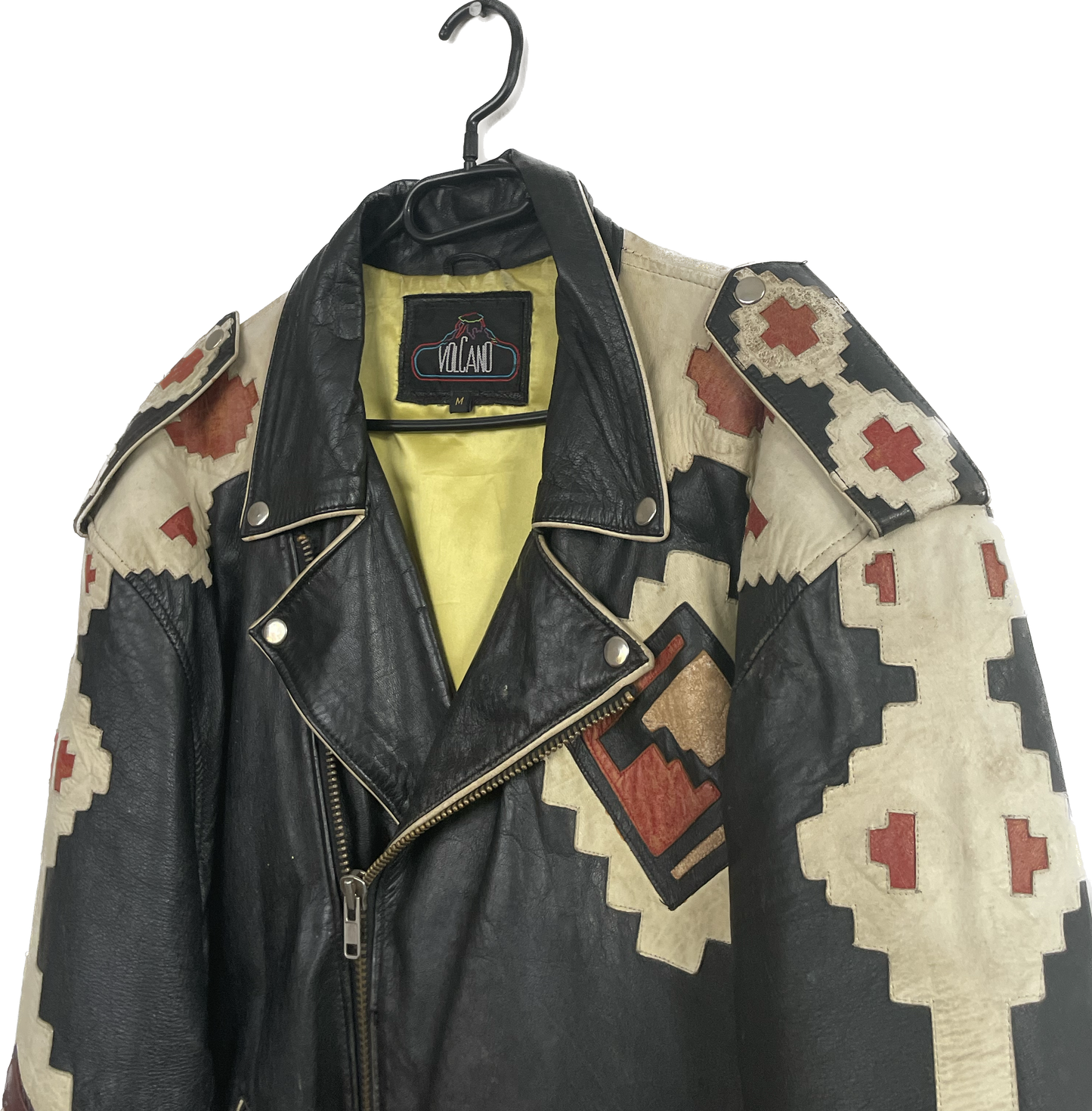 Handmade Biker Leather Jacket (M)