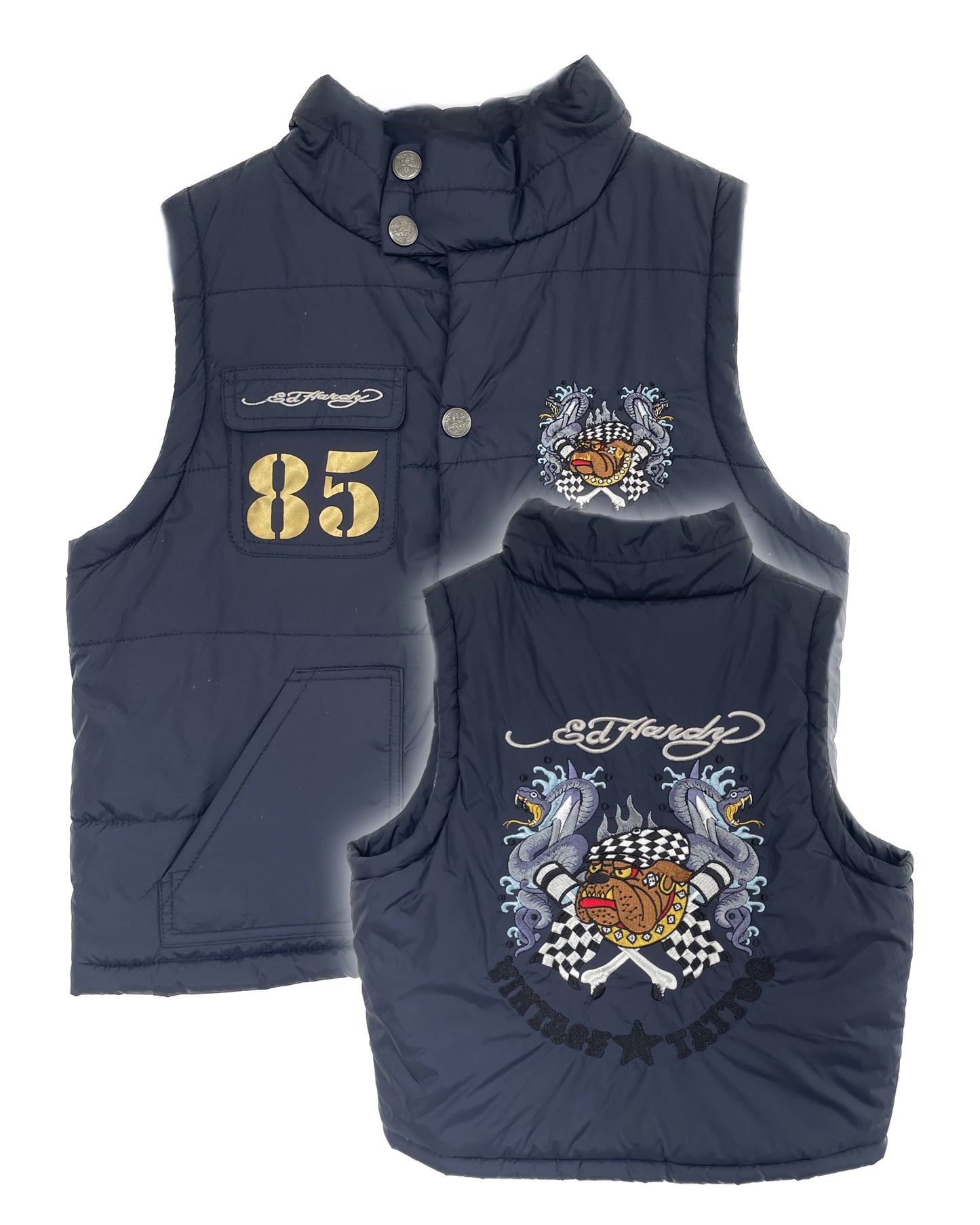 Y2K Ed Hardy Weste (XS)