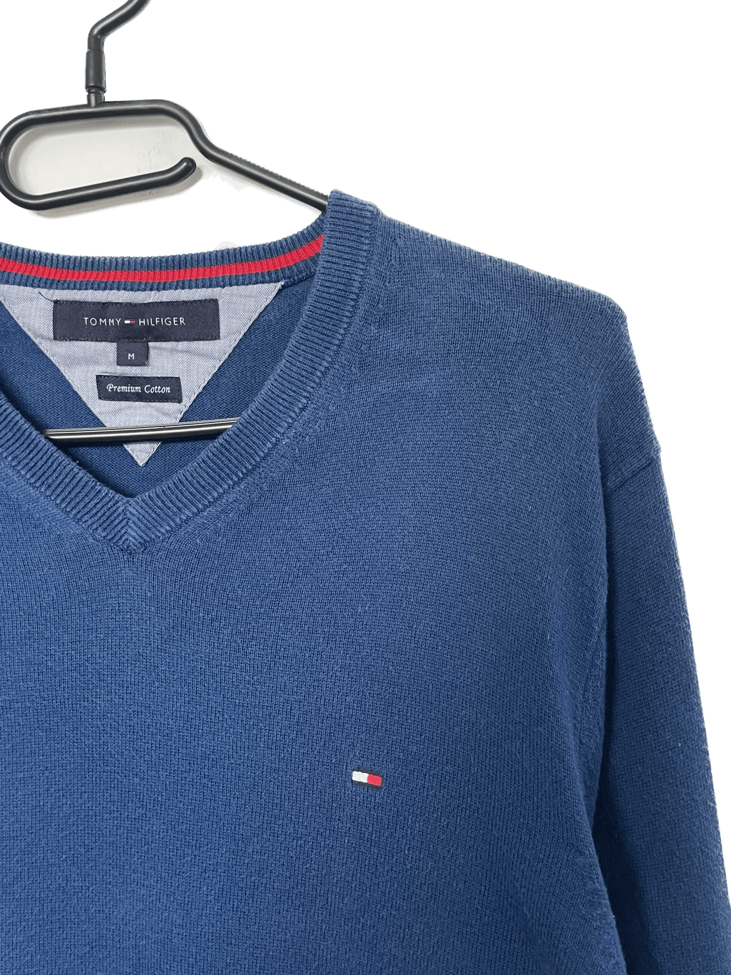 Tommy Hilfiger V - Neck Sweater (M) - Lennys Vintage