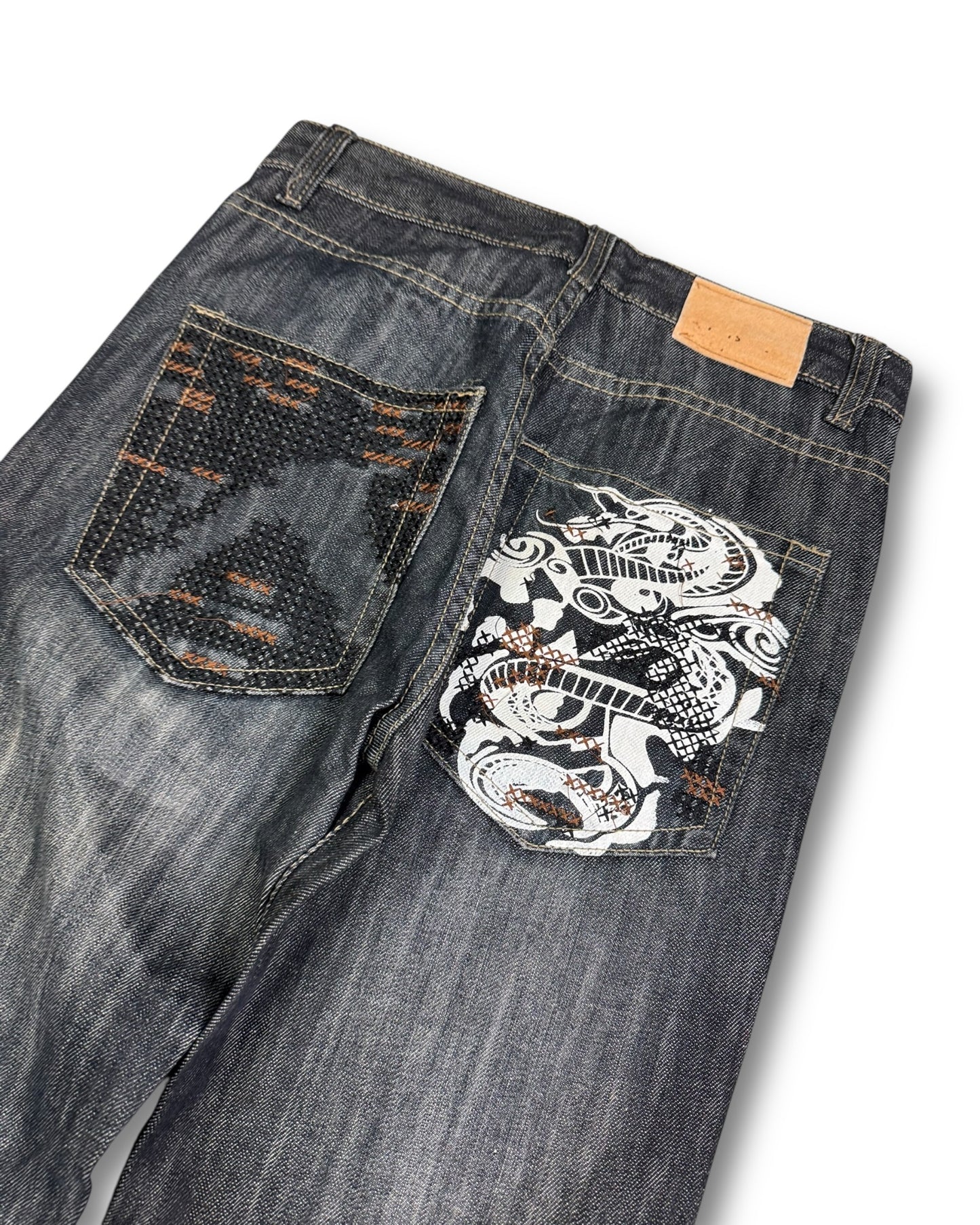 2000's Japanese Style Straight Jeans *rare 29x32 (S)