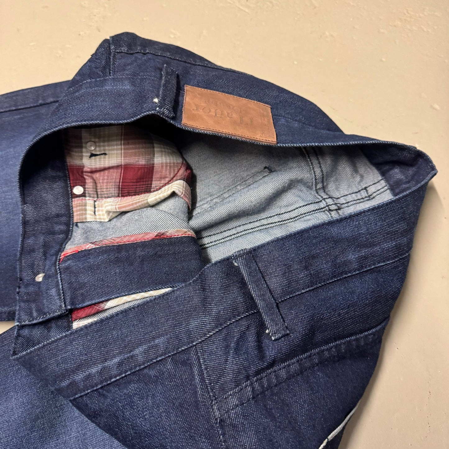 00‘s Custom Tailored Bootcut Jeans *1of1 36x32 - Lennys Vintage