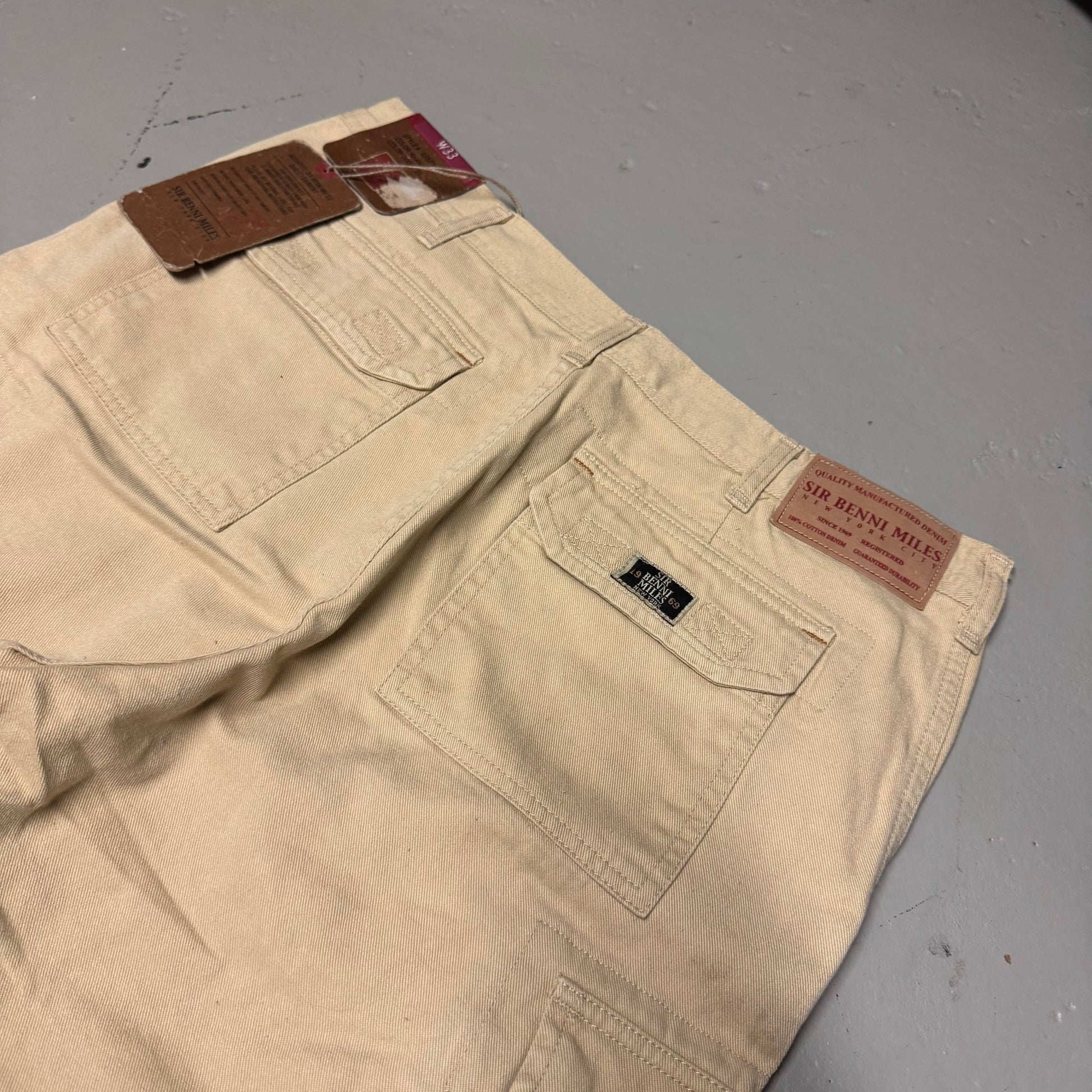 00‘s Sir Benni Miles Hip Hop Cargo Baggy Jeans *selten 33x33 - Lennys Vintage