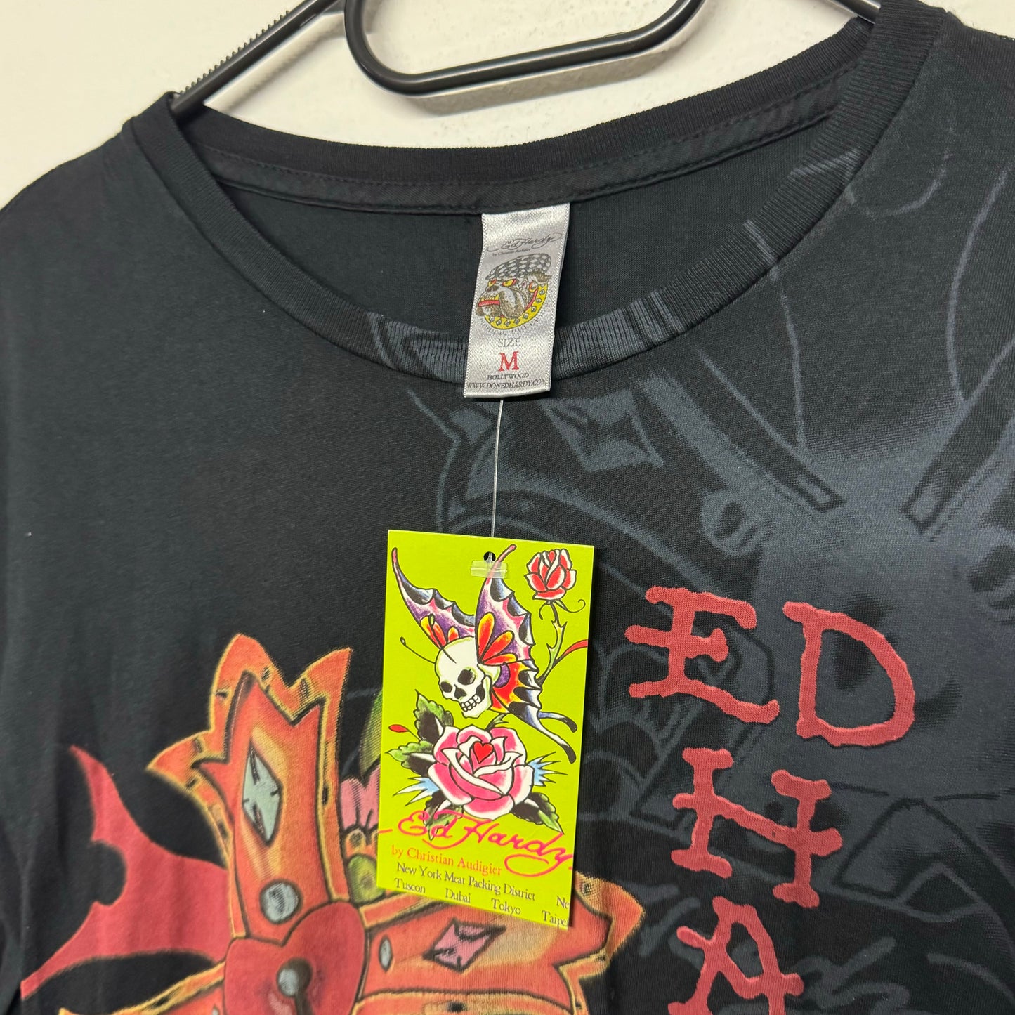 Y2K Ed Hardy Deadstock Longsleeve Women‘s made in U.S.A. *sehr selten (M)