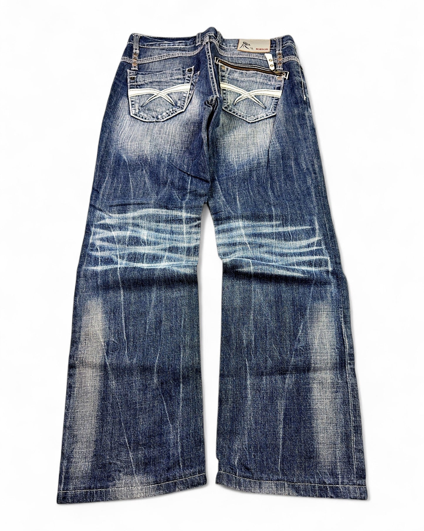2000's Bobson Japanese Straight/Baggy Jeans *rare 34x32 (L)