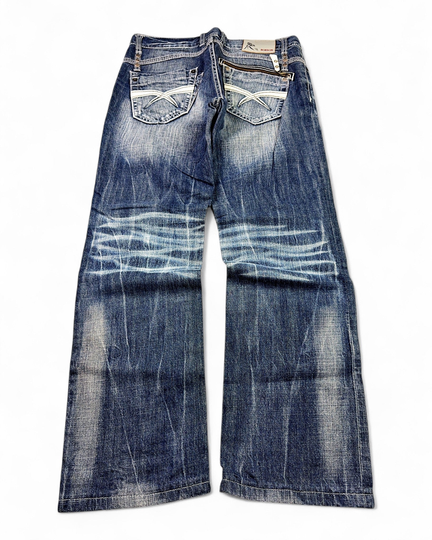 2000's Bobson Japanese Straight/Baggy Jeans *rare 34x32 (L)