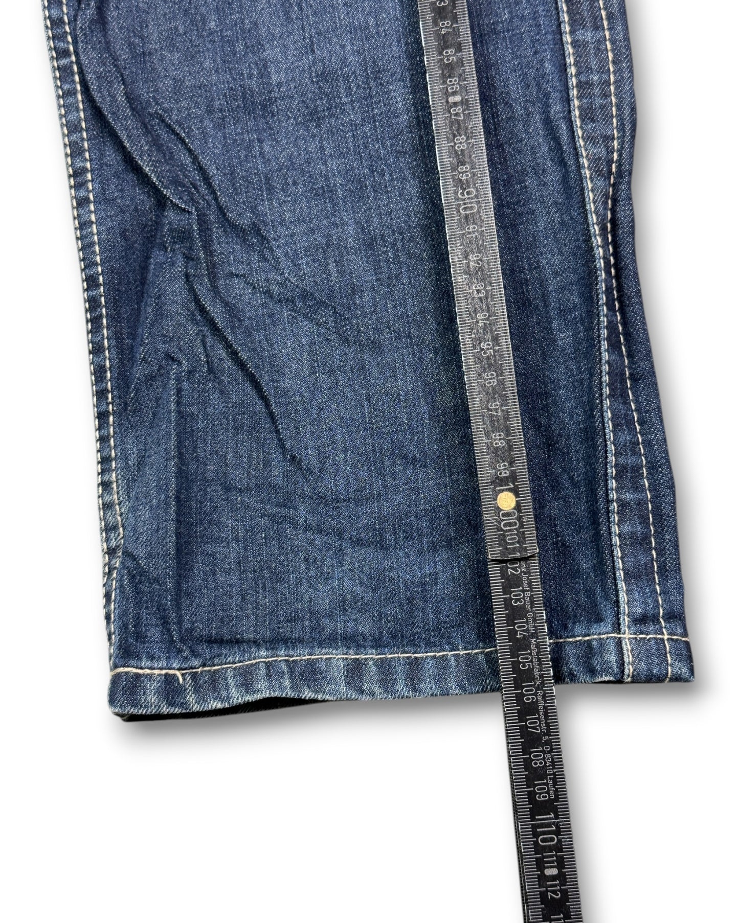 2000's Oniarai Straight/Baggy Japanese Jeans *rare 32x32 (M)